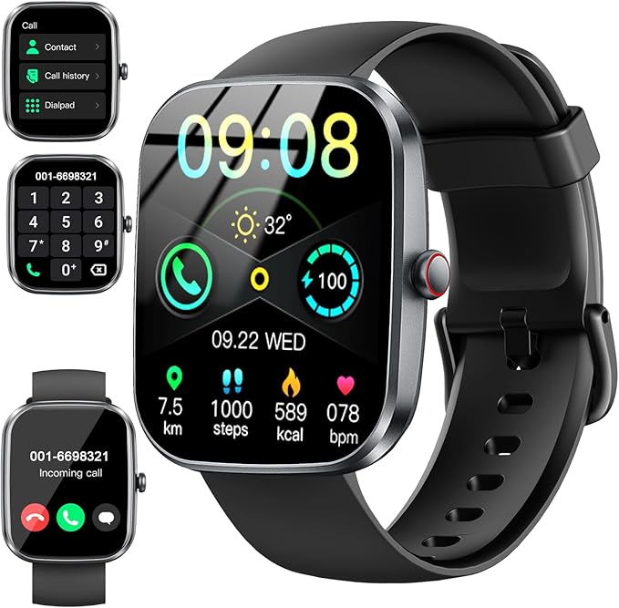 Soudorv Smart Watch with 1.91" HD Touchscreen Fitness Tracker with Bluetooth Calling, Fitness Watch with Heart Rate/Sleep ...