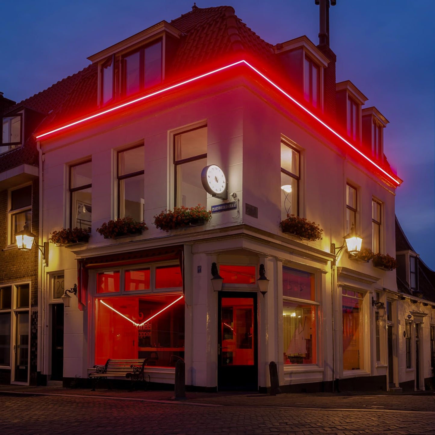 Gzbtech Flexible Led Neon Rope Lights 66Ft Ac 110-120V Waterproof Strip Light  120 Leds/M Cuttable Connectable Neon Lighting For Indoor Outdoor Home Decor/Commercial Building Use-Red 20M