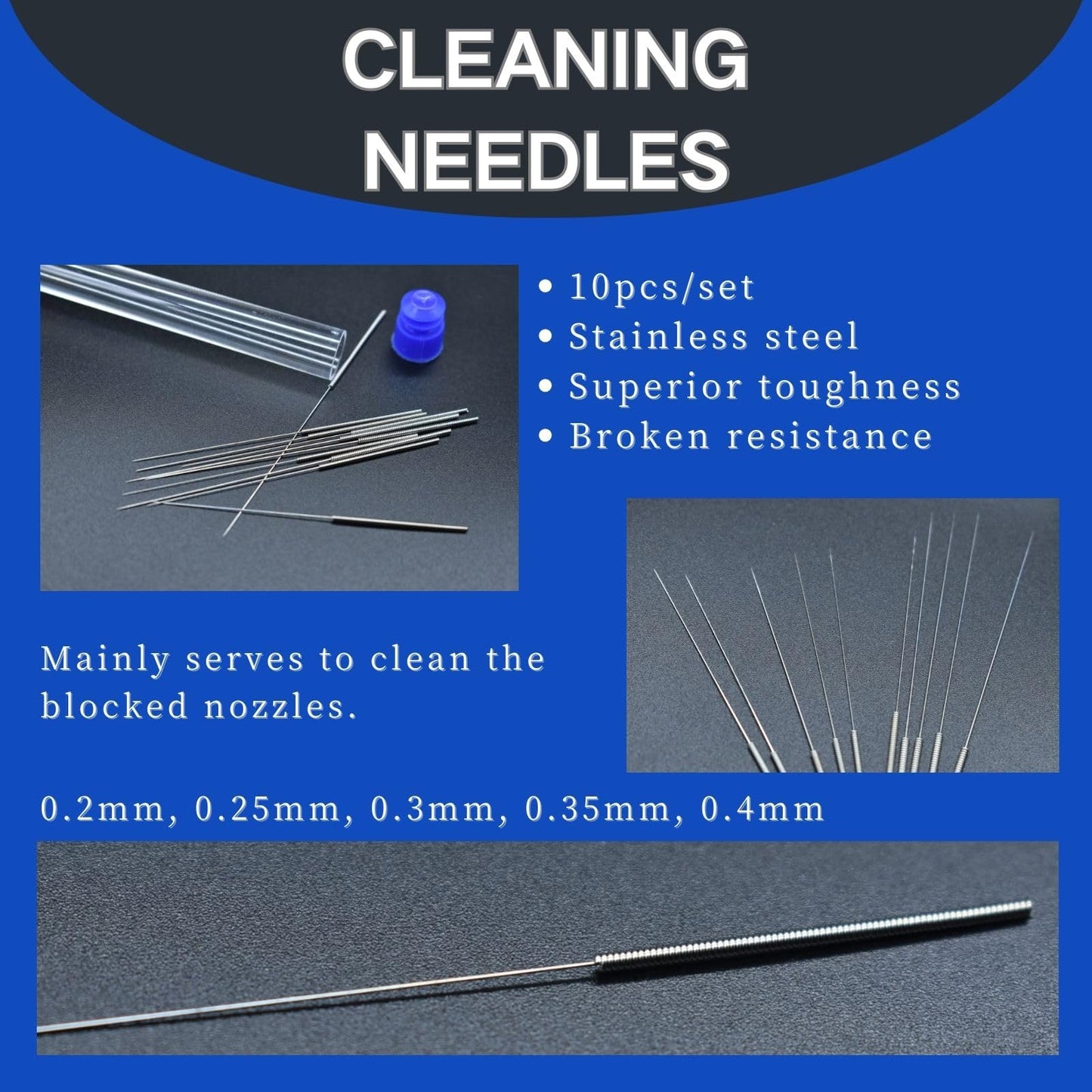 JUNYAOHSU 3D Printer Tool Kit, 24pcs 3D Printer Nozzle Cleaning Tool Removal Tool Kit, Wire Brush, Wire Flush Cutter, Scraper Knife, Diamond Files, Tweezer, Putty Knife for 3D Printer, Model Building