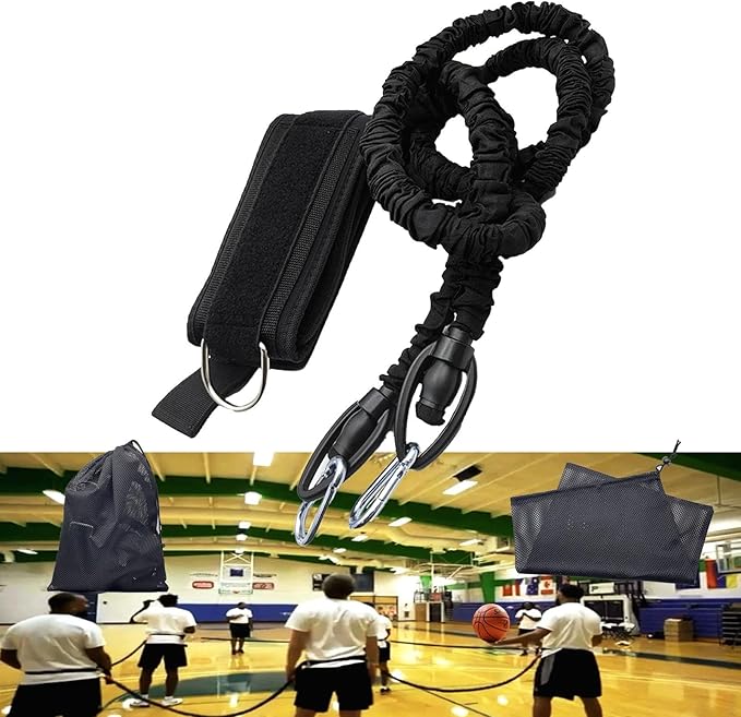 Hxszk Zone Defense Resistance Bands Training Kit - Basketball Defense Bands for Agility, Team Training and Athletic Traini...