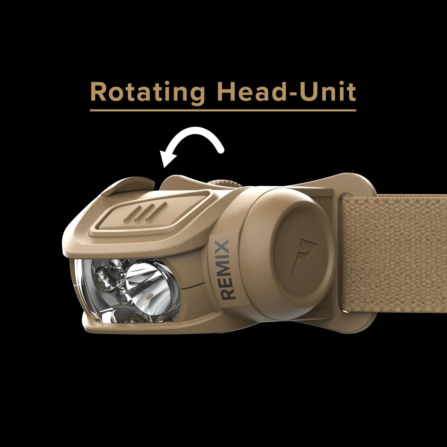 Princeton Tec Remix Led Headlamp - 300 Lumens, Tan, One Size, Model Rmx300-Rd-Tn, With Red Leds