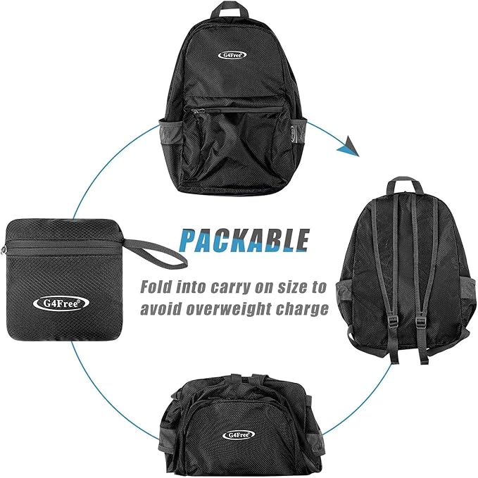 G4Free 20L Lightweight Packable BackpackTravel Hiking Daypack Foldable Backpack for Men Women