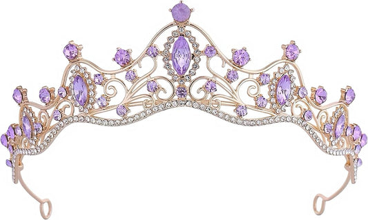 Crystal Crown for Women Girls Elegant Princess Headband Sparkling Rhinestones Queen Tiara for Weddings Birthday Parties Pr...