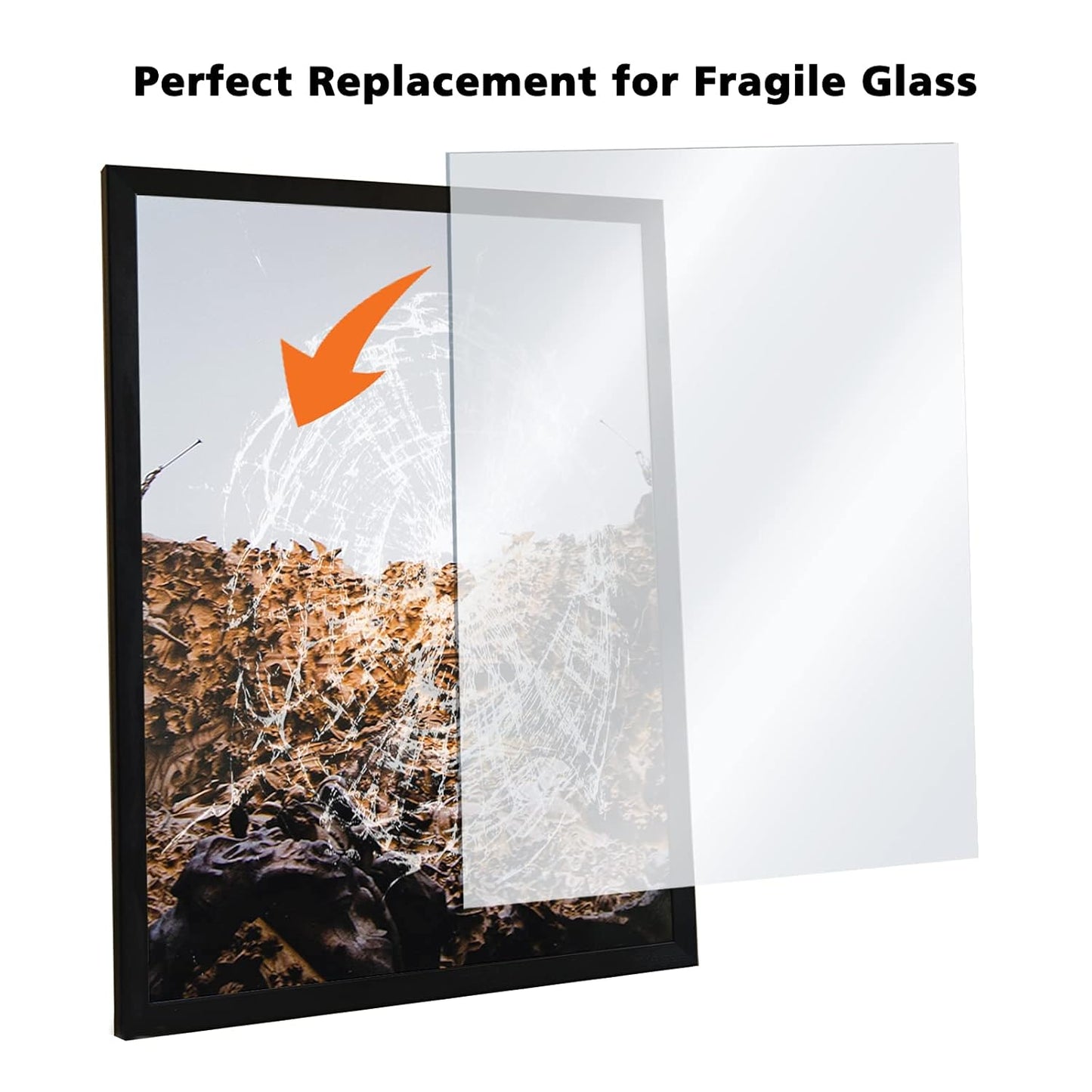Egofine Plexiglass Sheets Acrylic Sheets 6 Pack of 8.5x11’’ 0.04 Thick Clear Plastic Cast Transparent Plexi Glass for Crafting Projects, Replacement Picture Frame Glass, DIY Display, Easy to Cut