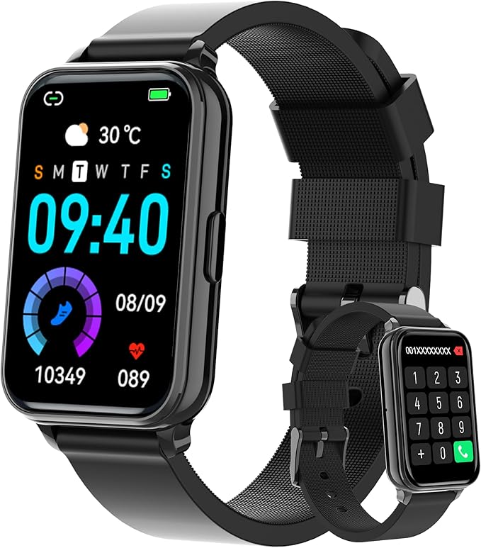 Smart Watch Fitness Tracker Make/Answer calls for Women Men with Heart Rate Blood Oxygen Sleep Monitor Sports Modes Step C...