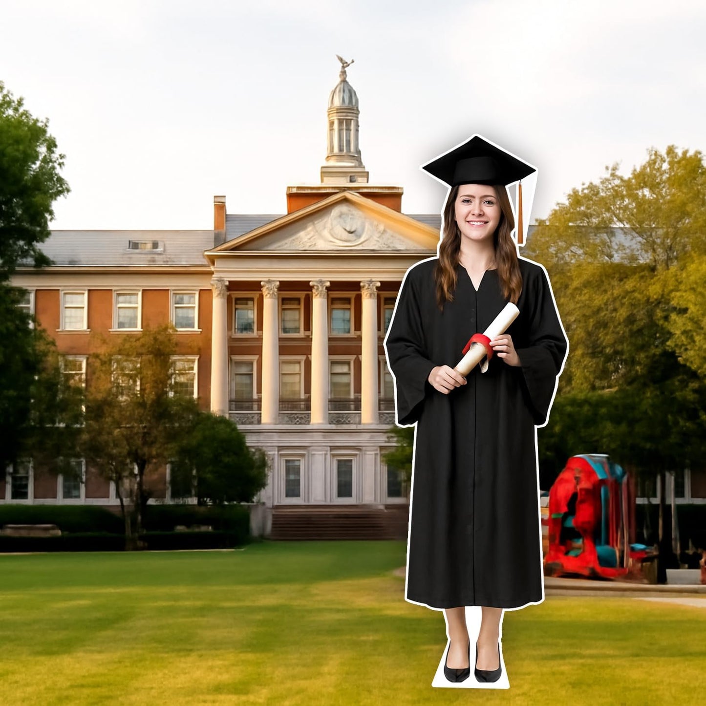Custom Life-Size Cardboard Cutout | Personalized High Resolution Standup Cardboard Cutout with Photo You Upload | Perfect Decor for Birthday, Wedding, Graduation, Party or Sports (Cardboard - 2 ft)