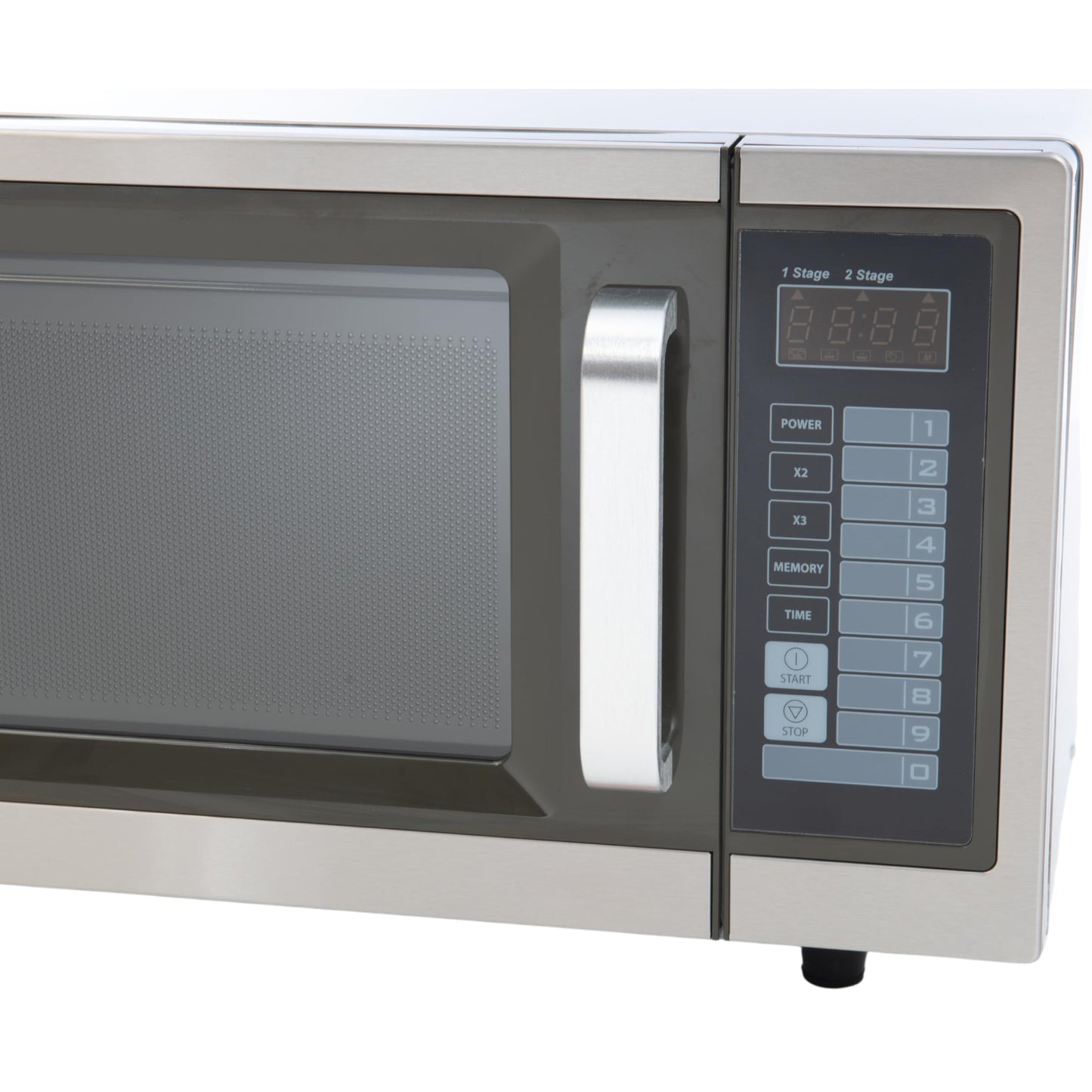 FSE Commercial Microwave with Digital Touch Pad Control, 1 Cubic Feet Interior, Stainless Steel, 1000 Watts, UL and NSF Approved