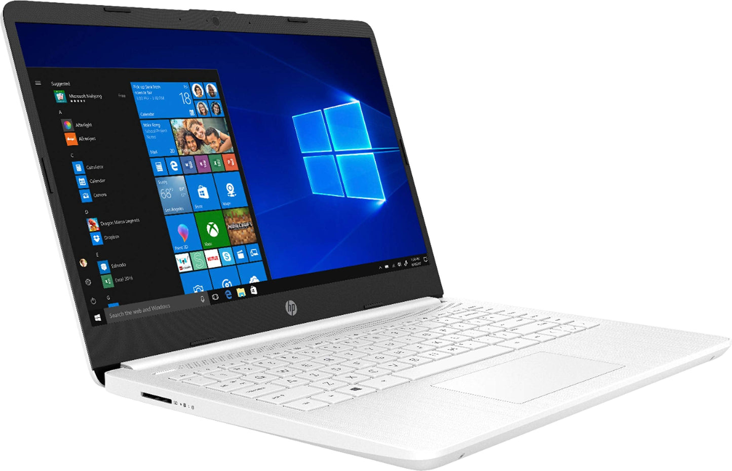 Hp 14 Thin Light Laptop, Intel 2-Core N4020, 16Gb Ram, 192Gb Storage(64Gb Emmc+128Gb Micro Sd), 1Yr Office, Win 11 Bundle With G