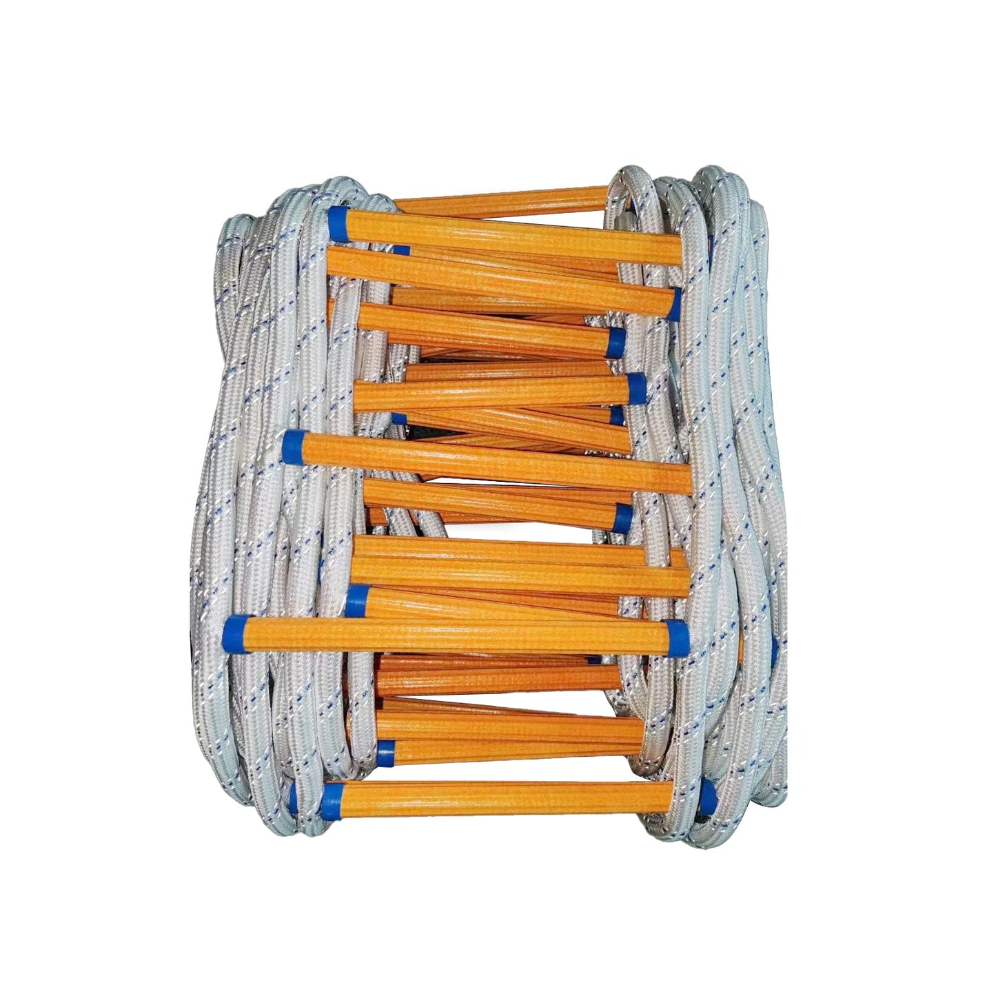 Rope Ladder,16 Feet Emergency Fire Escape Ladders Flame Resistant Safety Rope Ladder with Hooks,Fast to Deploy Sturdy and Strong Portable and Reusable 2 Story,Weight Capacity up to 2000 Pounds