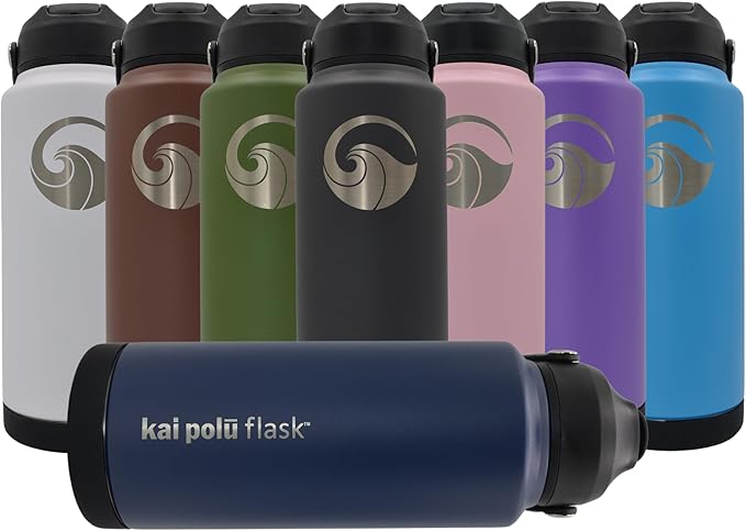 Insulated Stainless Steel Water Bottle (Mountain (Mauna), 32 oz)