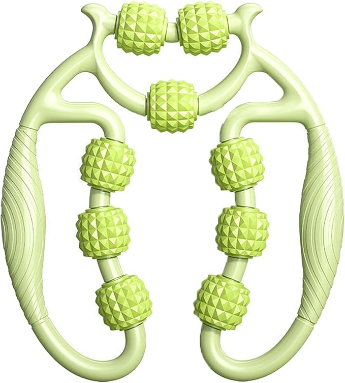 Relajador De Piernas Manual, Leg Massager Roller，9 Wheel Circular Leg Clamp, Leg Roller Massage Tool, Multipurpose Massage...