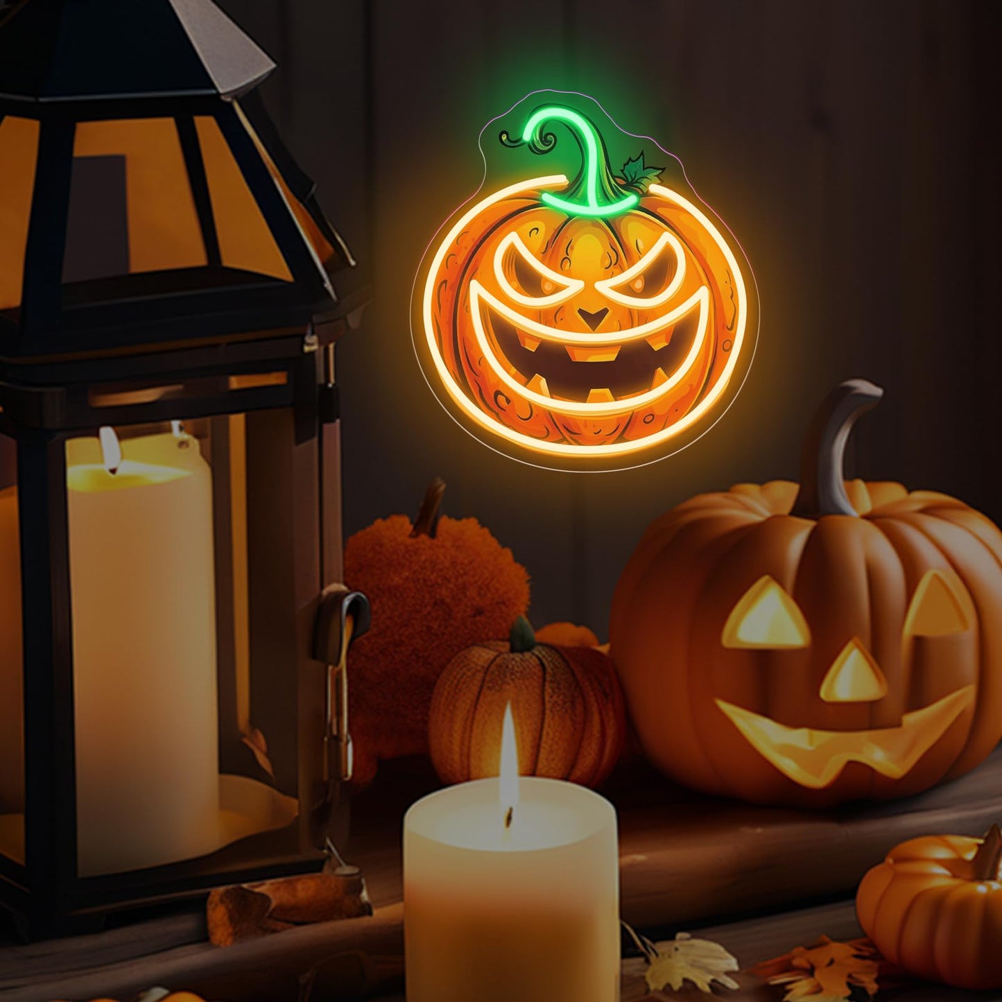 Pumpkin Neon Sign Halloween Pumpkin Led Light  Halloween Party Decor  Home Decor  Pumpkin Decor Personalized Gifts  13.8X12.6