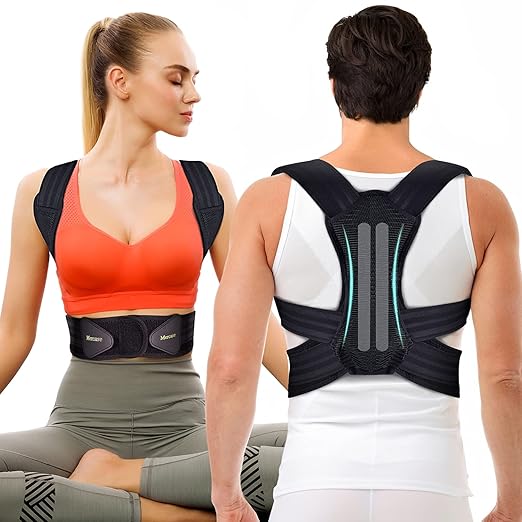 Mercase Professional Posture Corrector for Women and Men - Back Brace to Stop Slouching, Adjustable Full Back Support, Imp...