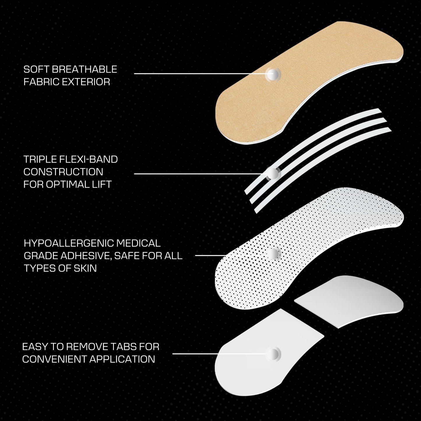 Nasal Strips for Snoring & Sleeping (60 PK) - Nose Strips for Breathing - Deviated Septum Tape & Sinus Congestion Relief for Adults - Improve Sleep Quality, Energy and Productivity, Lessen Snoring