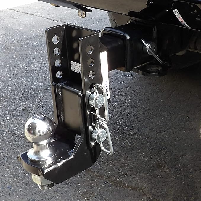 Shocker XR Adjustable Drop Hitch, Fits 2" Hitch Has 2-5/16"Ball 0-7-1/2" Drop