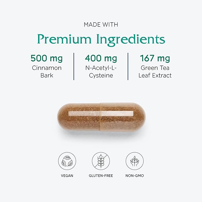 Vitanica OvaBlend - Ovarian Health & Hormone Balance for Women - Endocrine Support Supplement with Sarsaparilla Root & NAC - Herbal Dietary Supplement for Women - Pro Logo - 180 Vegan Caps