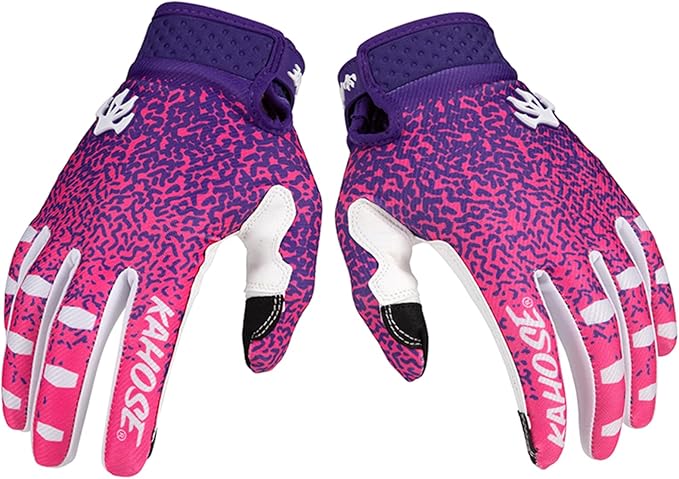 EXCEREY Cycling MTB Full-Finger Gloves-Touchscreen Compatible Lightweight & Breathable Anti Slip Shock-Absorbing Wear-Resi...