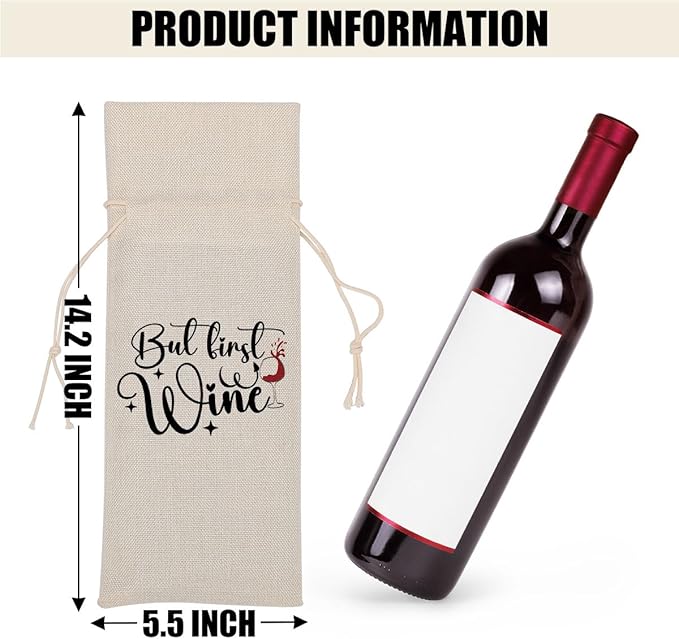 Funny Wine Quotes Wine Bag Wine Tasting Party Supplies for Wine Lovers Women Men Bride Mum Friend Christmas Birthday Wedding Bachelorrette Party Wine Bags