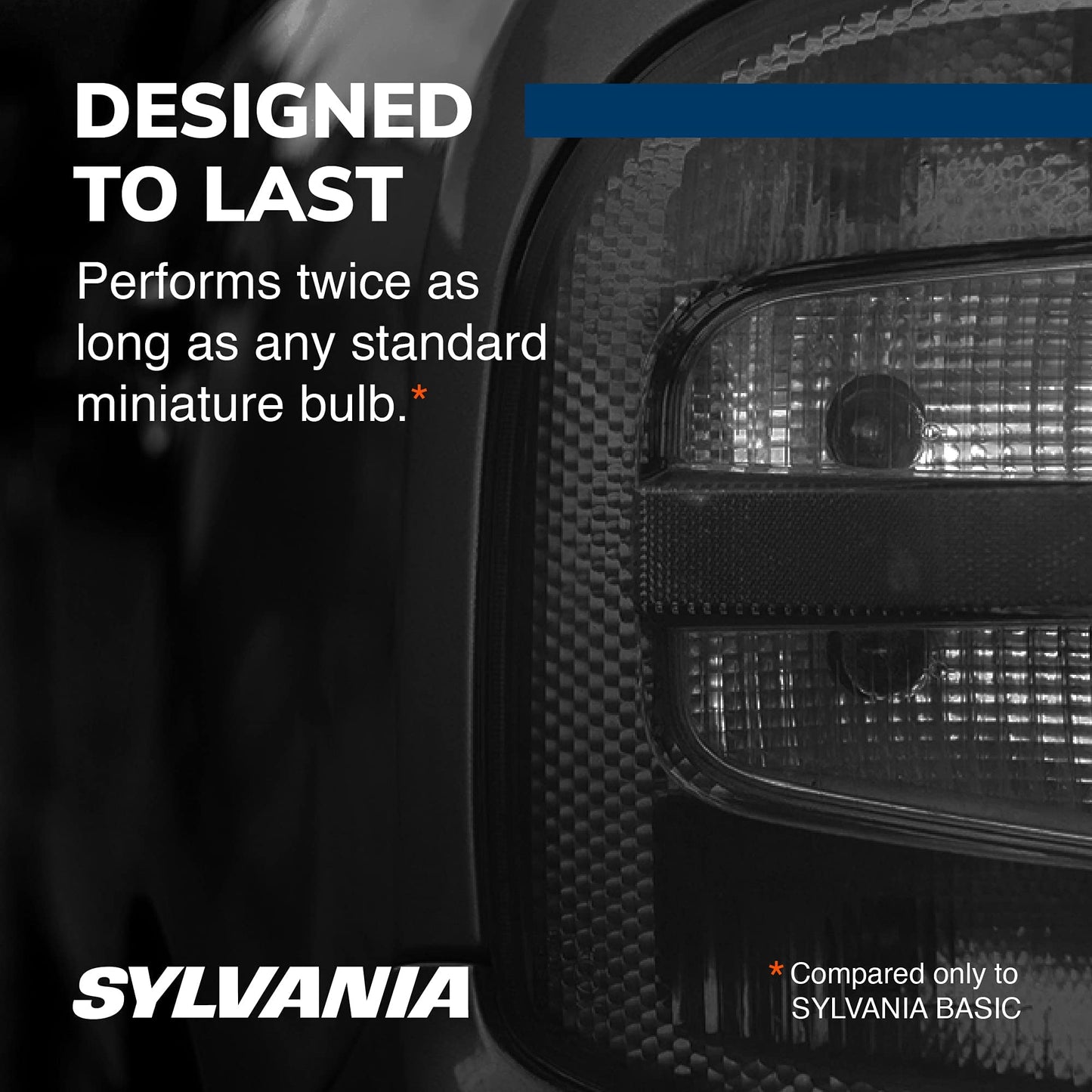 SYLVANIA 194 SilverStar Mini Bulb - Brighter White Light, Ideal for Interior Lighting, 2 Bulbs, Model 194ST.BP2
