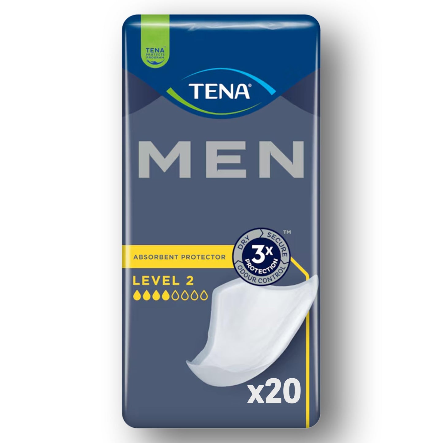 TENA MEN Level 2 - 20 incontinence pads by Tena