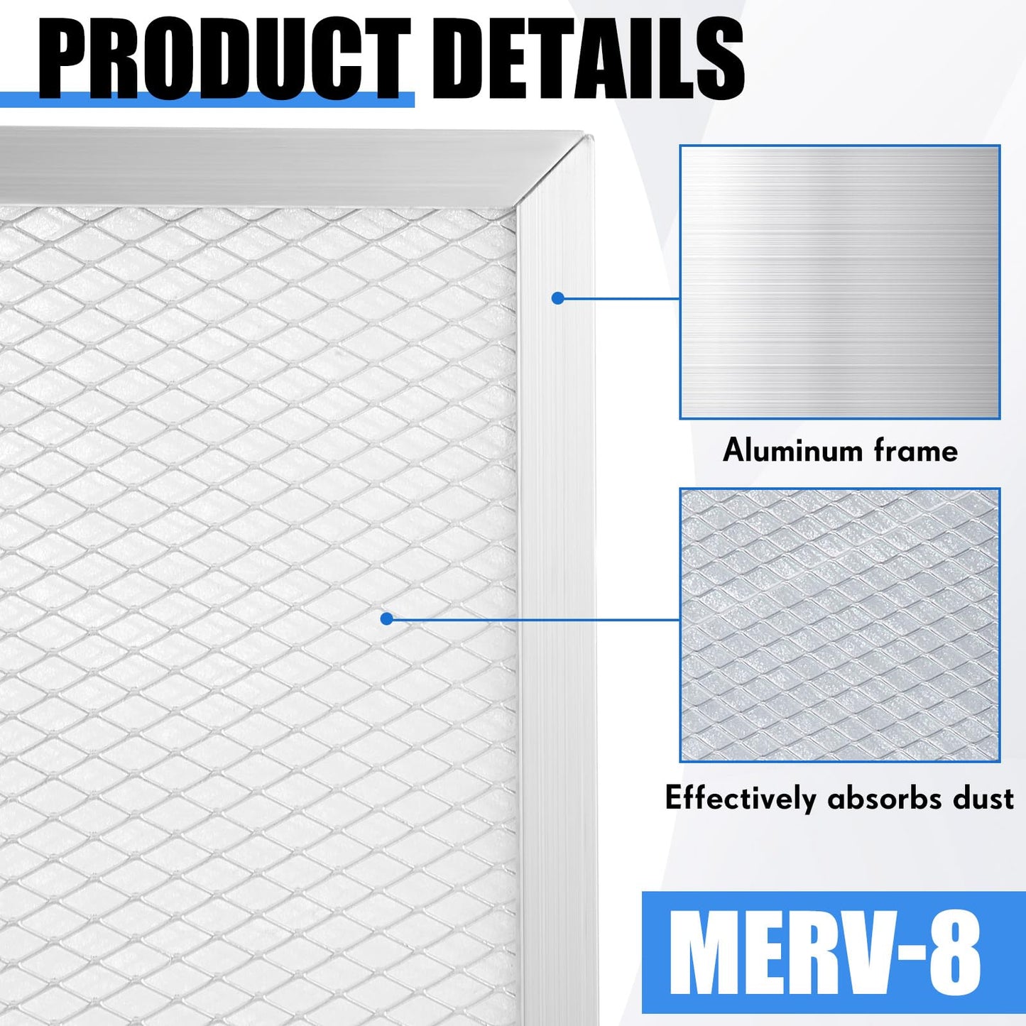 Yaocom 4 Pack Merv-8 Filter 12.2 X 9.9 Inches Compatible With Storm Lgr Extreme Commercial Dehumidifier, Filter Replacement Set