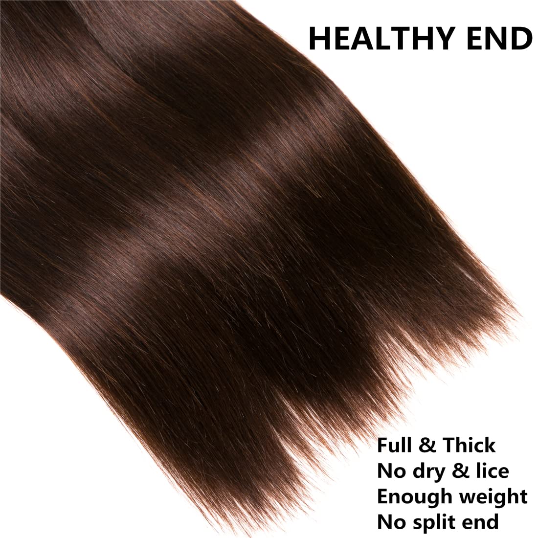 Dark Brown Bundles Human Hair 3 Pieces Brazilian Body Wave Hair Extension Virgin Hair 100% Human Hair Double Weft Weave Bundles