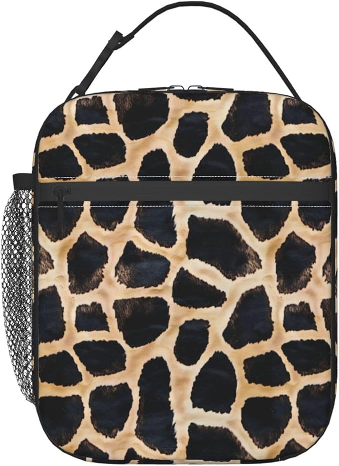 Giraffe Lunch Box Insulated Lunch Bag for kids Girls Boys,Reusable Lunch Box Containers for Women Men,Durable Cooler Tote Bag Lunchbox for Office/School/Picnic