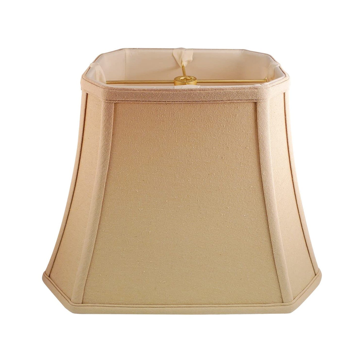 Royal Designs, Inc. Rectangle Cut Corner Lamp Shade, Linen Beige, 10 x 18 x 13.25, Model BSO-710-18LNBG