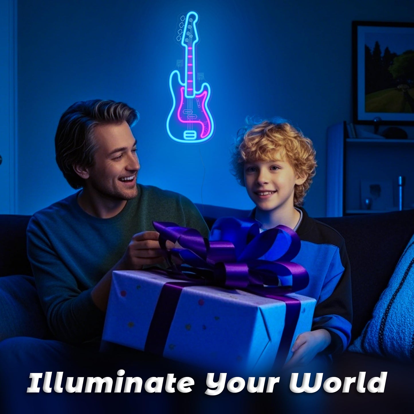 Coolgift Mart Bass Guitar Neon Sign  Dimmable Led Bass Guitar Room Decor Light With Usb Powered  Decorations For Bedroom Living Room Club Music Studio  Gifts For Bass Guitars Players Guitarists Music Lovers