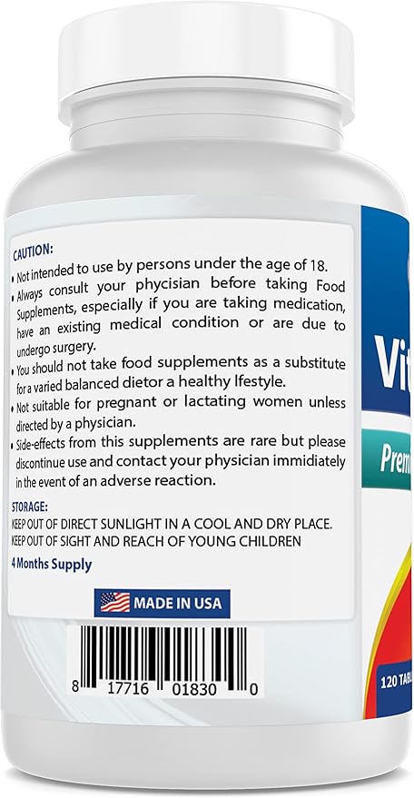 Best Naturals Vitamin B1 as Thiamine Mononitrate 500 mg & Vitamin b6 200mg