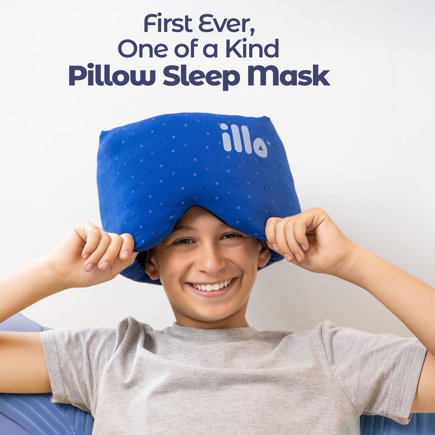 illo Wearable Pillow Sleep Mask | Soft Mulberry Silk Blackout Women Sleeping Eye Mask | Best for Her Home Bed Work Camping Airplane | Great Birthday Gift for Mom Sister Grandma Girlfriend & Teacher