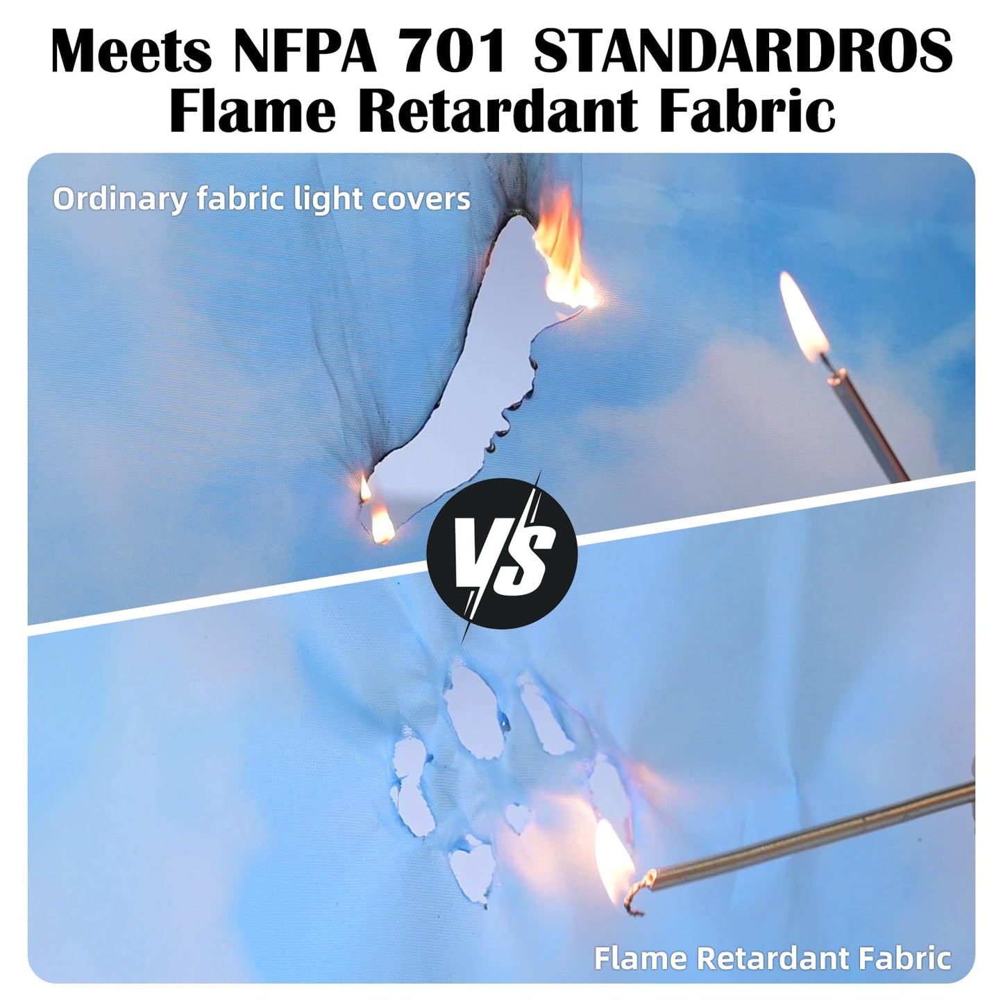ANGSYLTH 4 Pcs Fluorescent Light Covers - Classroom, Office 4 x 2 Feet Flame Retardant Magnetic Covers for Ceiling Lights Filters (Auspiciousness Clouds)