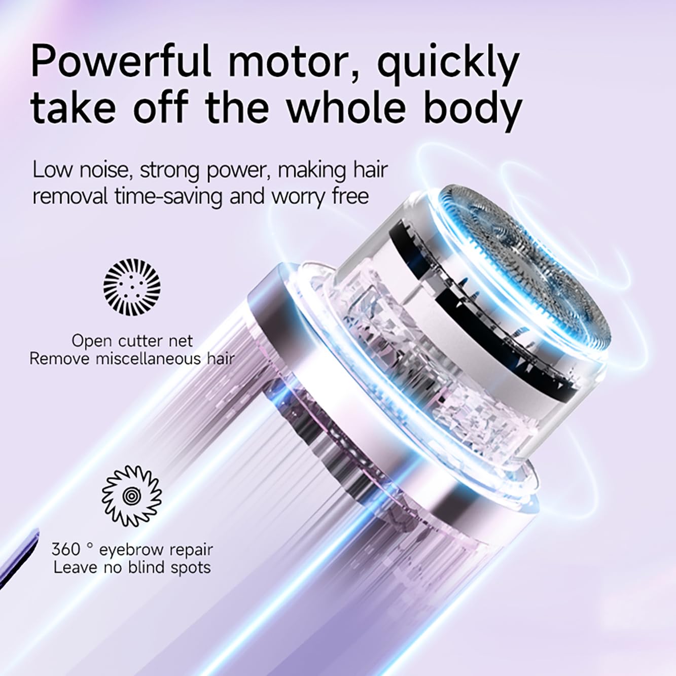 New Pinsliee Electric Razors for Women, Glowhave Double Headed Bikini Trimmer, Body Hair Shaver, Travel Razors for Women, Suitab