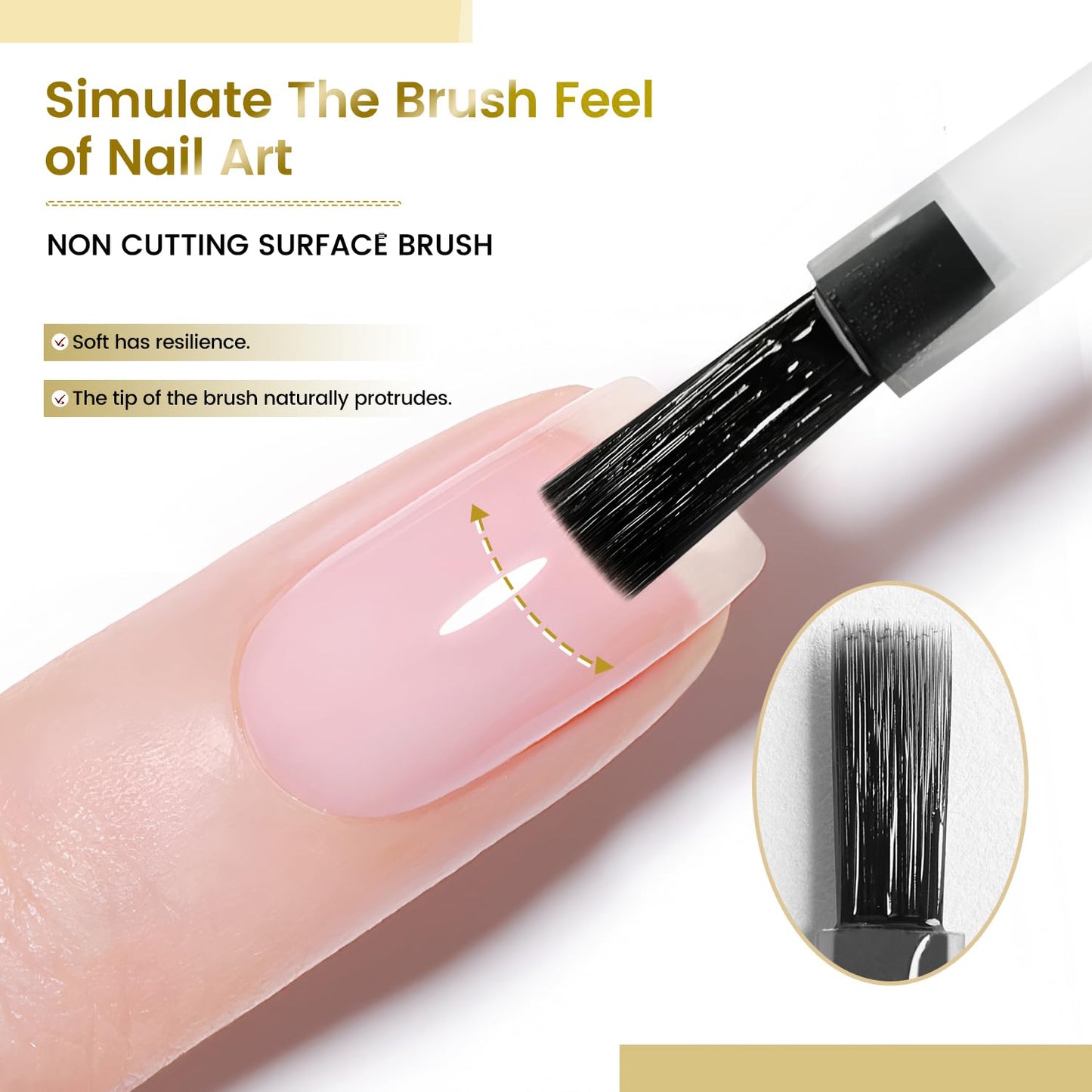JODSONE Top Coat for Chrome Nail Powder - 16.5ml No Wipe Gel Top Coat for Rubbing Mirror/Chrome Nail Powders, Smooth Finish, Hig
