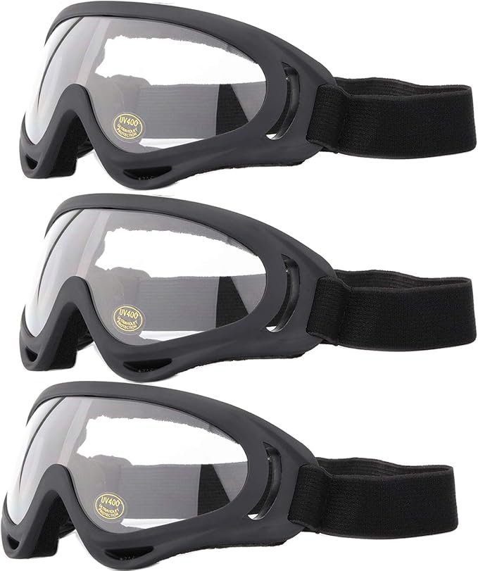 Yidomto Ski Goggles, 3 Pack Snow Goggles for Men, Women, Kids & Youth, UV400 Protection for Skiing & Snowboarding