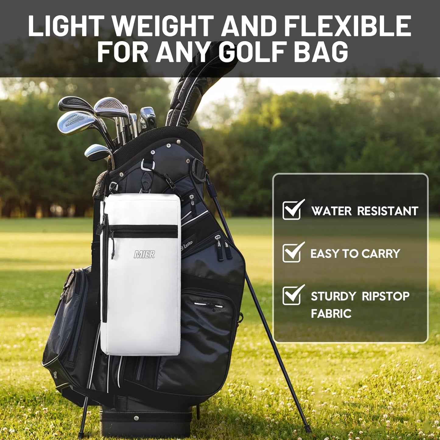 MIER Cooler Backpack Insulated Soft Cooler Bag Portable Leakproof Camping Lunch Backpack for Men and Women Lightweight Thermal Bag for Hiking Shopping Travel