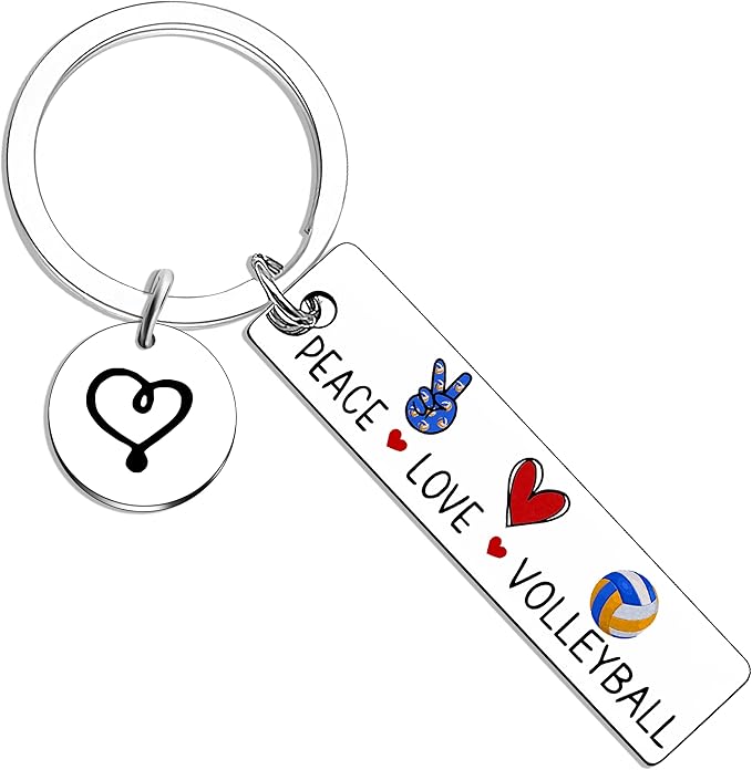 Crizaor Basketball Gymnastics Cheerleader Volleyball Soccer Softball Baseball Team Keychain Player Coach Gifts Cheer