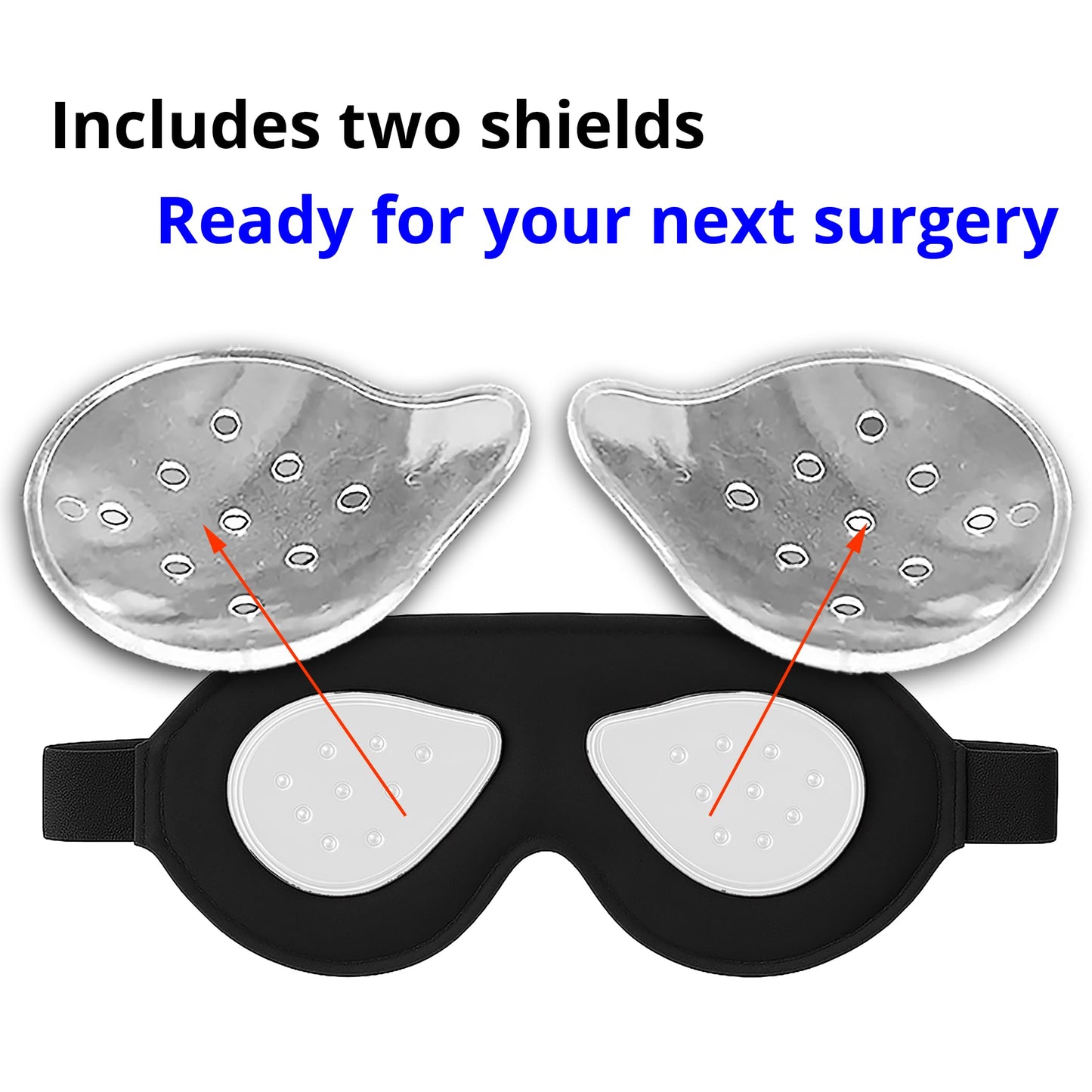 Sleep Mask for Cataract & LASIK Recovery – 3D Contoured Eye Protection for Comfortable Sleep