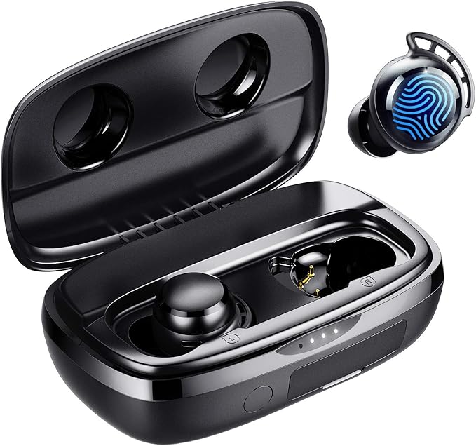 Tribit Wireless Earbuds, 110H Playtime Bluetooth 5.3 IPX8 Waterproof Touch Control True Wireless Bluetooth Earbuds with Mi...