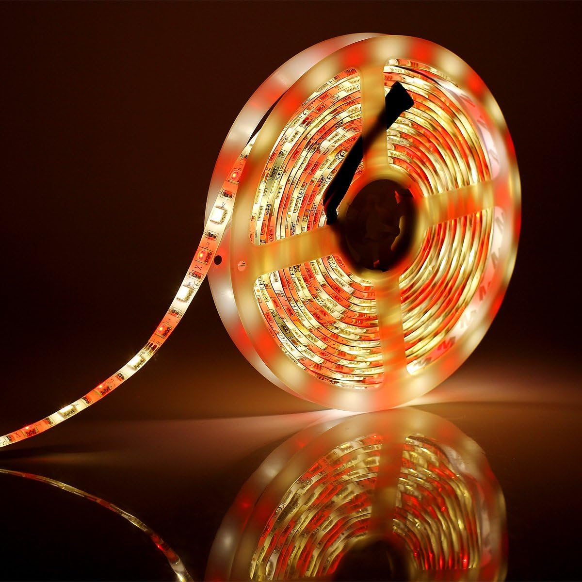 Supernight Rgbww Led Strip Light, 16.4Ft Waterproof Rgb + Warm White, 300 Leds, Model Ebt371-1, Multicolor