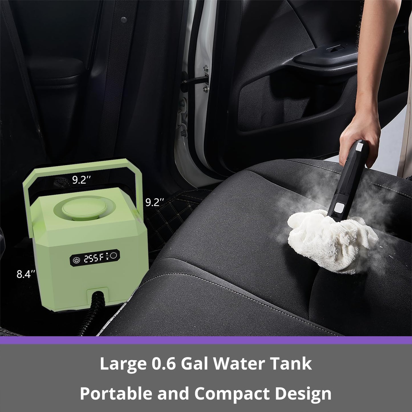 Awasky Steam Cleaner: 1650W, Fast 50-Sec Heat-Up-21-Piece Kit Refill Anytime-No Cooling-Detachable Hose Steamer Mop For Home Use