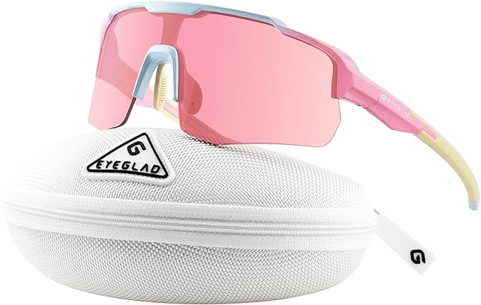 EYEGLAD MOTIONVIEW Sports Sunglasses Outdoor HD High Contrast UV400 Running Baseball Softball Sports Eco-friendly