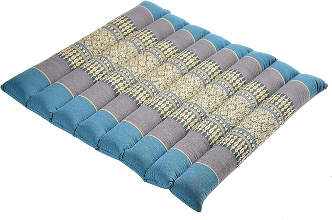 Zafuko Rollable Cushion - Organic Kapok Filling, use Rolled or Flat for Yoga and Meditation, Lightweight, Great car or sea...