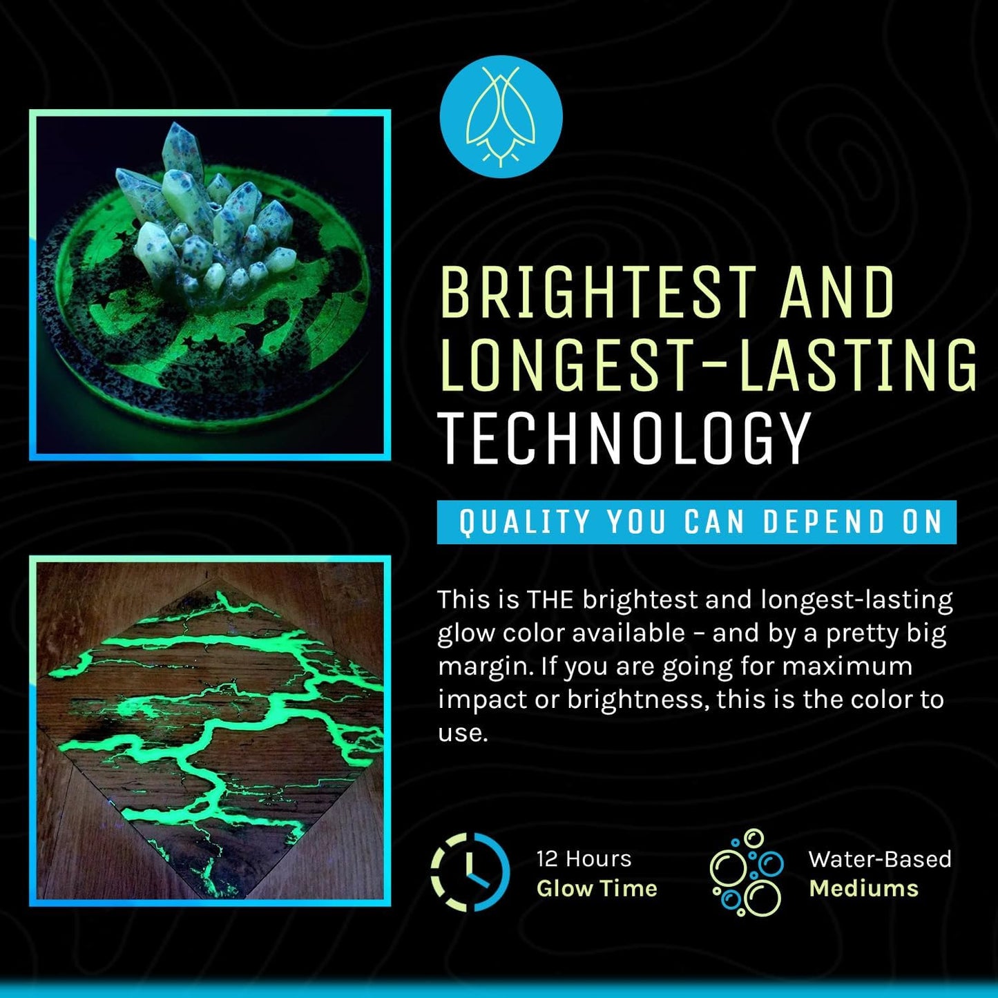 Glow in The Dark Pigment Powder - Neutral and Fluorescent Color for Art Painting, Fine Art, Nail Art Paint, and DIY Crafts - Long Lasting, 10+ Color Options - Fluorescent Pink - (12 Grams/ .42oz)