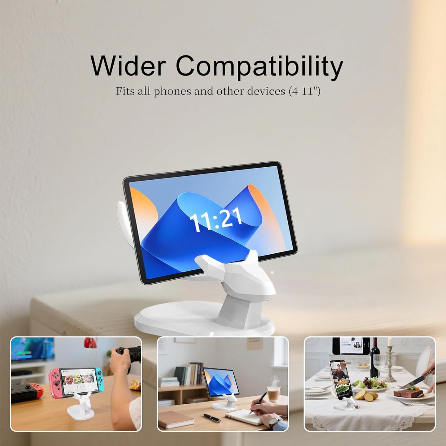 Deer Phone Stand Holder, Stocking Stuffers for Teens - Universal Adjustable Holder for iPhone Android, Cute Desktop Organizer, for Teen Boys and Girls