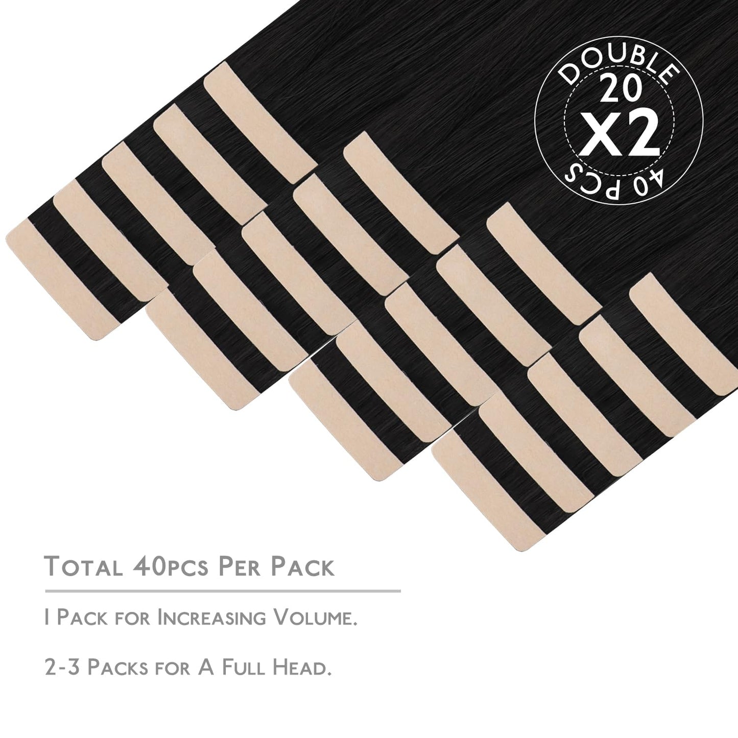 Wennalife 40pcs Tape in Hair Extensions Human Hair,120g 26 inch Bleach Blonde Hair Extensions Real Human Hair Straight Tape in E