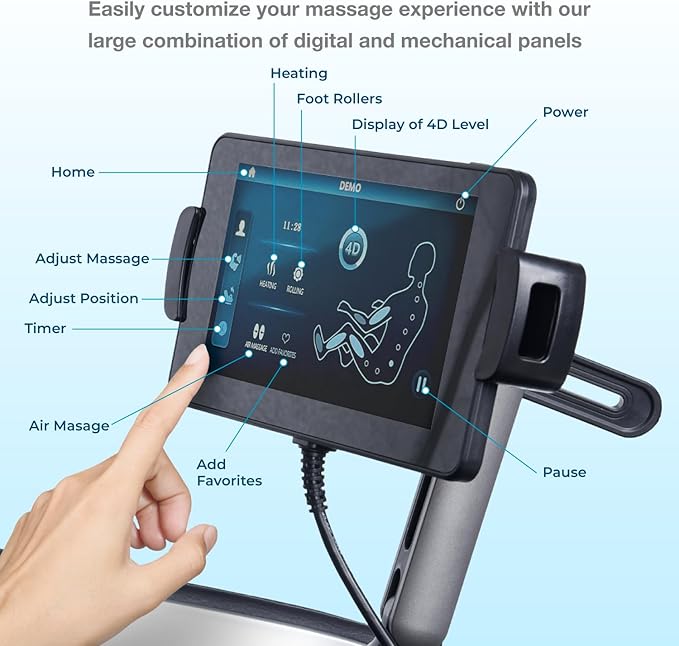 Osaki Vibe 4D l 4D Massage Mechanism l Automatic Body Scan l Deep Calf-Kneading l Space-Saving Technology l 3-Stage Zero Gravity l 32-Cell Full Body Air Massage (Black)