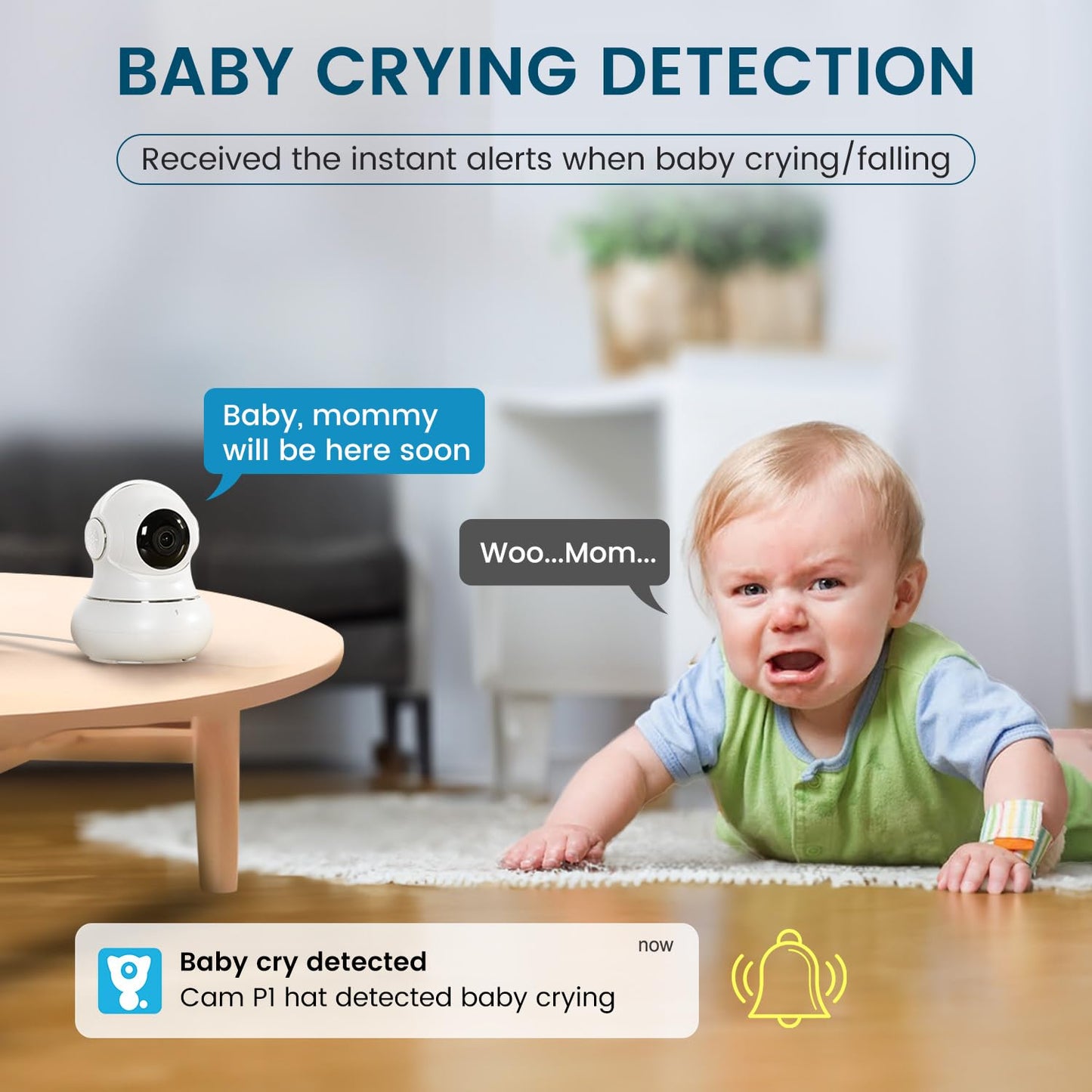 Litokam Security Camera Indoor 2K, 360 Pan/Tilt Cameras For Home Security With Motion Detection, Baby Monitor For Pet/Dog With N