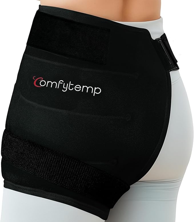Comfytemp FSA Wearables Hip Ice Pack Wrap for Sciatica, Hip Replacement, Fracture, Ice Bags for Injuries, Reusable Gel Ice...