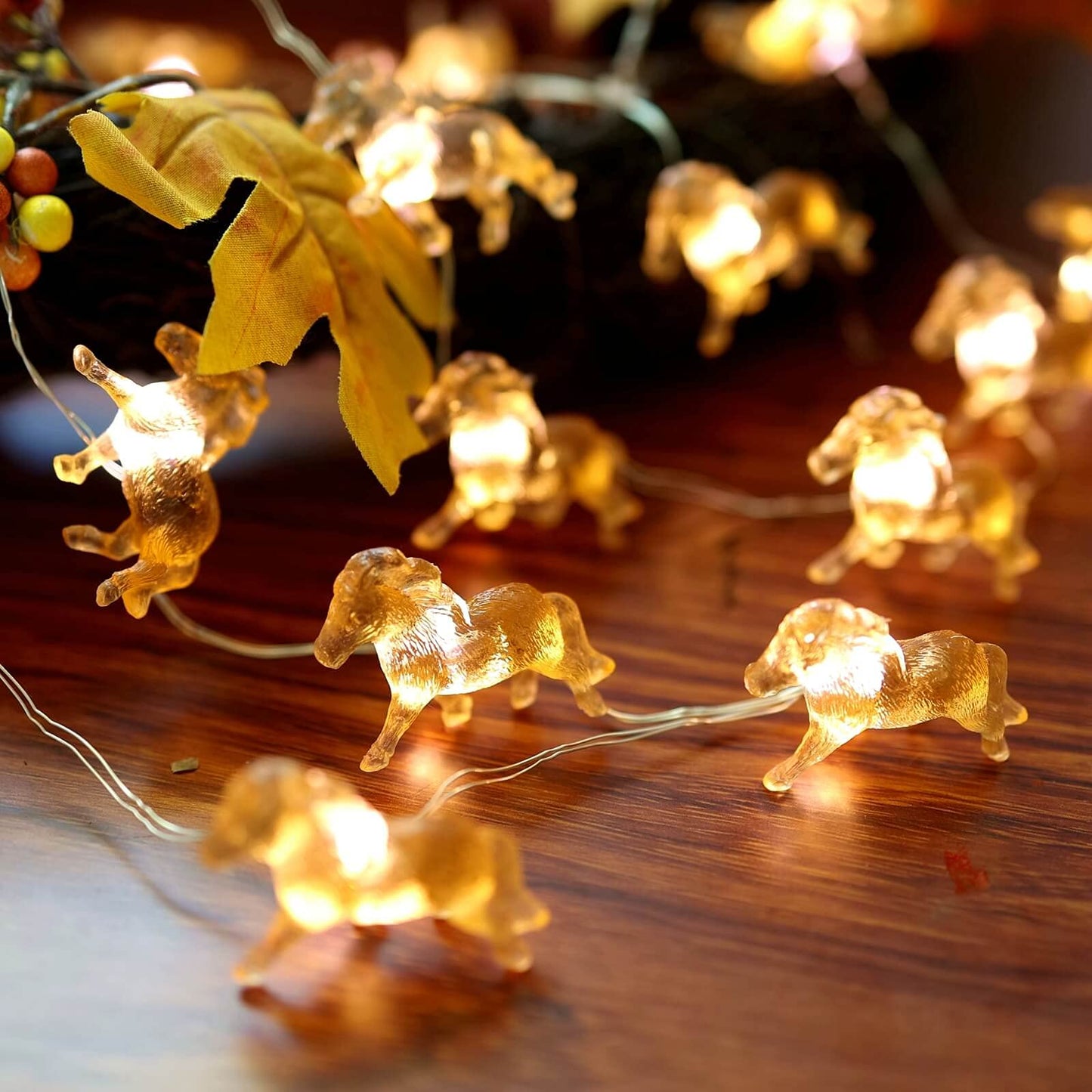 THE HXT BARTLETT Solar Powered String Lights, 40 LEDs, 14ft, Waterproof, Multicolor, Copper, Outdoor Garden D?or